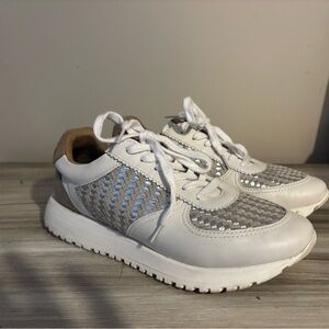 Lucky Brand Beige and White Sneakers